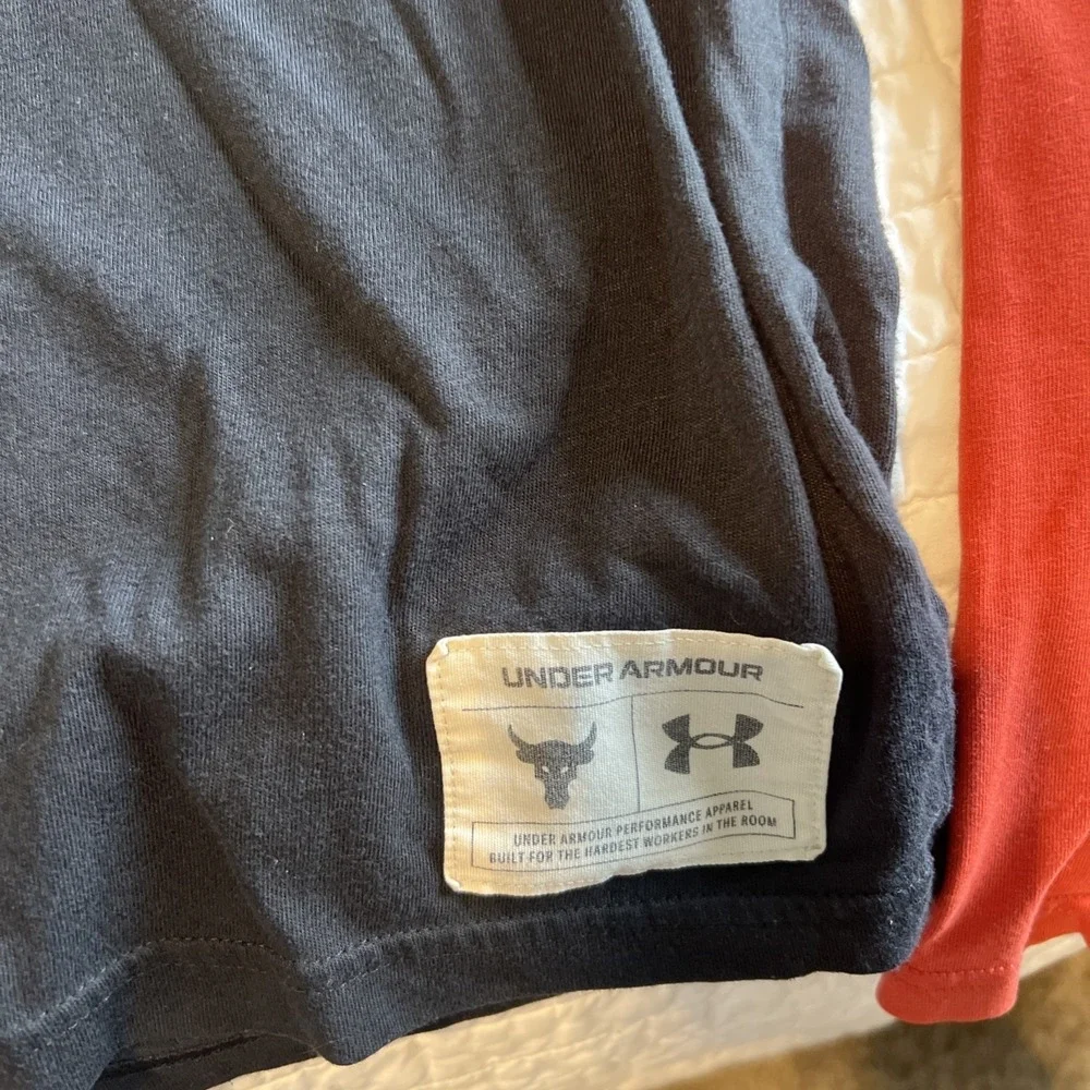 Under Armour Project Rock T-shirts Medium  Lot Of 2